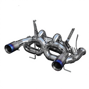 ท่อไอเสีย Vortex Stainless Valvetronic สำหรับ Lamborghini Aventador LP700 อัพเกรดสไตล์ SVJ แบบท่อคู่รูปตัว X Catback - Product Image 1