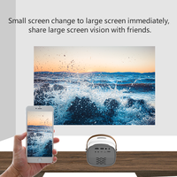 Mini écran miroir Quad Core Android 9.0 Mini LED objectif Portable Smart Bluetooth Wi-fi projecteur