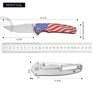 Coltello Tascabile Pieghevole Tattico da 3.2" <span class=keywords><strong>in</strong></span> Acciaio 3Cr13 con Robusto Manico <span class=keywords><strong>in</strong></span> Alluminio, Coltello EDC per Sopravvivenza e Caccia CT934 - Product Image 2