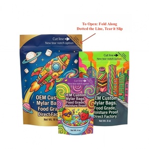 Door to Door Delivery 3.5g Cali Style Matte Mylar <b>Pouch</b> Smell Proof Resealable Custom Printing ISO Certified Low MOQ for Candies - Product Image 1