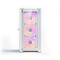 PC de jeu blanc AMD Ryzen 9 RTX 4080 Super, ordinateur de bureau de jeu, station de jeu Esports, système informatique IT à refroidissement par air
