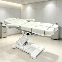 Fauteuil de podologie électrique à 3 moteurs, fauteuil de pédicure médical rotatif avec repose-jambes séparé, fauteuil de soin des pieds pour salon de beauté