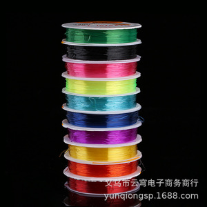 Fil élastique en cristal 0,8 mm, 10 rouleaux, Spandex, fournitures pour la fabrication de bijoux - Product Image 3