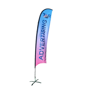 Heavy Duty Outdoor Custom Printed Feather Flags for Sports Events or Racing