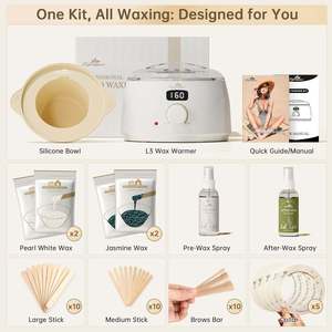 เครื่องอุ่นแว็กซ์ Lifestance ขนาด 4000 มล. พร้อมเทอร์โมสตัทอิเล็กทรอนิกส์ สำหรับแว็กซ์แข็ง ใช้ก่อนและหลังการกำจัดขน - Product Image 3