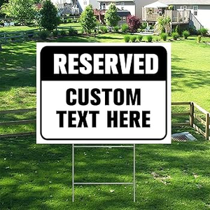 <span class=keywords><strong>Agente</strong></span> <span class=keywords><strong>inmobiliario</strong></span> impreso personalizado, hoja de PP, panel publicitario de plástico, letrero de césped, Estaca de Metal para escuela, graduación, césped - Product Image 1