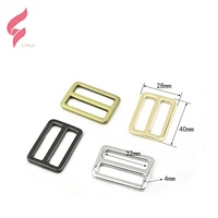 Boucle à glissière triple en zinc sans nickel LiHui, écologique et professionnelle, avec logo personnalisé pour sacs à main