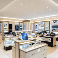 Vitrines de présentation de cosmétiques de luxe abordables, armoires à parfums modernes, armoires de rangement et de présentation pour la vente au détail, design d'intérieur