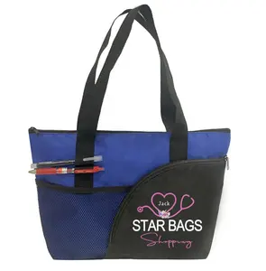 Custom Logo Design Bride Birthday Wedding Personalized Present Gift Bag Nylon Teacher Tote Bag