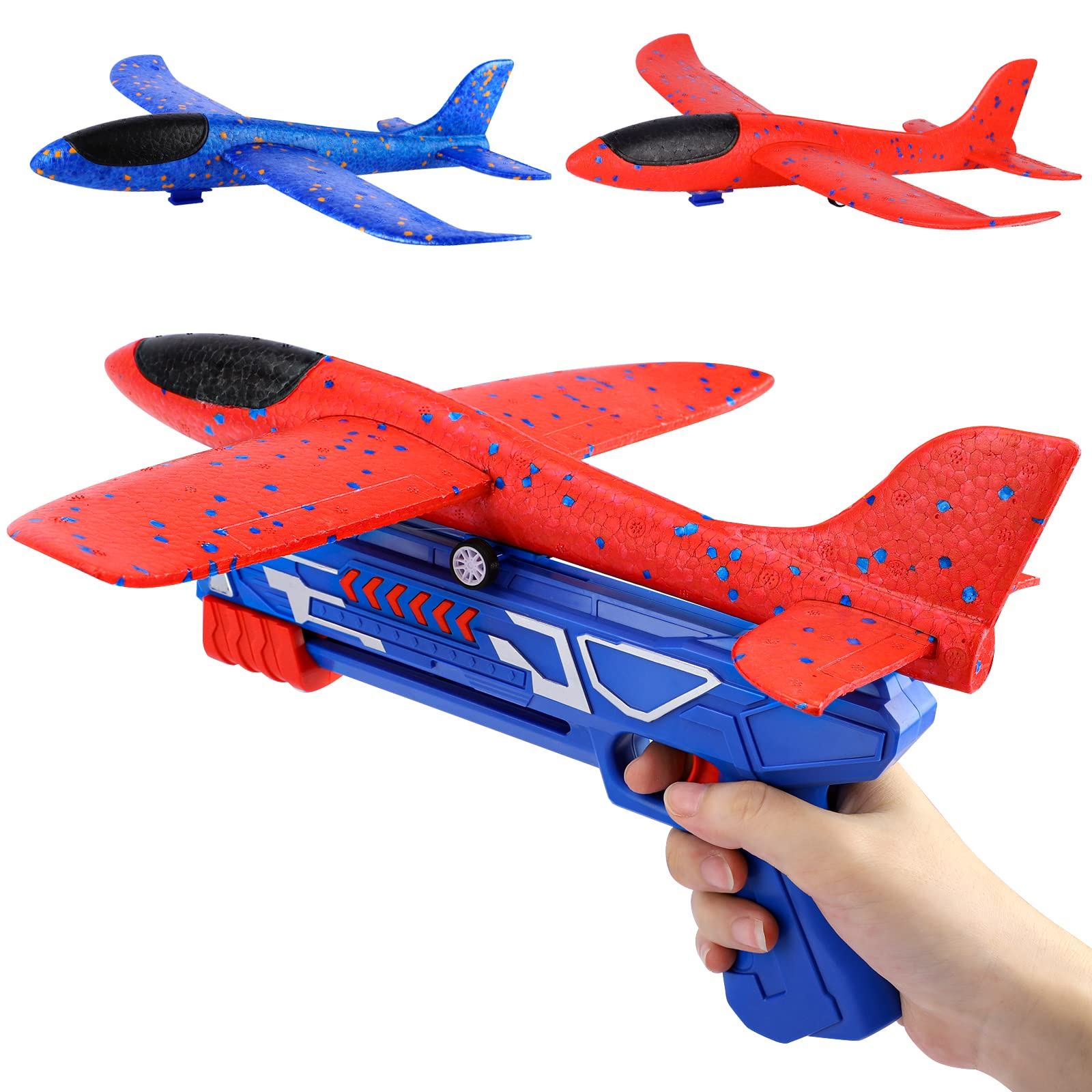Планер, самолеты, пусковая установка, самолеты из пенопласта для бросания, с катапультой, для активного отдыха в саду, игрушки, игры