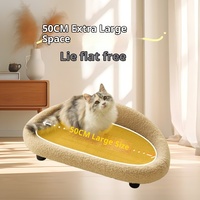 Griffoir pour chat avec canapé intégré et nid en tissu, résistant aux rayures, grande taille