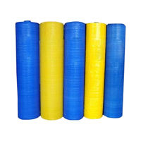 Bâches en tissu maillé PP, bâches en plastique imperméables et coupe-vent, tissées, pour usage domestique, textile, automobile, uni, 200g/m²