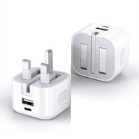 Cargador de 15W, 20W, 25W, 35W, 40W con Salida Fl: Adaptadores de Carga Rápida de Pared USB-C, Cables Tipo C para iPhone 14Pro Max