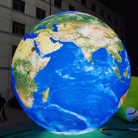 Ballon de globe de terre gonflable pour décoration d'événements personnalisés