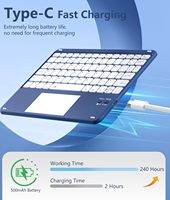 Étui pour iPad Air 11 pouces résistant aux taches, étui pour tablette, pavé tactile multi-touch, protection, étui pour Air 5e/4e génération 2025/2024, étui pour clavier