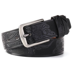 Atacado Moda Personalizado Cinto De Couro Genuíno Com Fivela De Liga Para Calças Jeans - Product Image 6