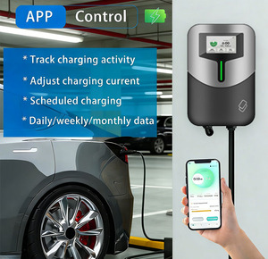 Cargador de Pared para Vehículos Eléctricos OEM, Tipo 2 AC OCPP, Montaje en Pared, 11/22KW, Carcasa Ignífuga de TPU+, IP65, Pantalla de 4.3 Pulgadas, TUV CE, Nuevo - Product Image 4