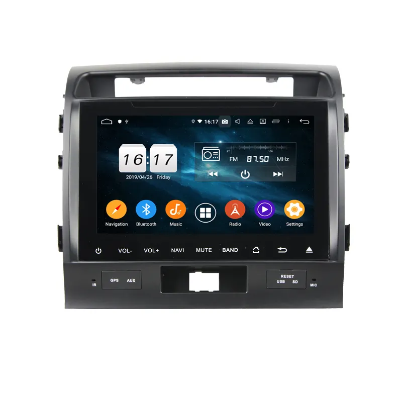 Car Android Screen Klyde Kd 9009 4G+64GB Android 9.0 Touch Screen Car Video For Land Cruiser 2008 To 2012 Radios Auto Car Dvd Player
