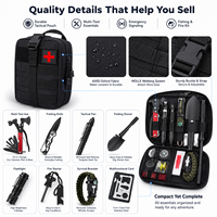 Kit de premiers secours de survie en plein air, sac d'urgence multifonctionnel