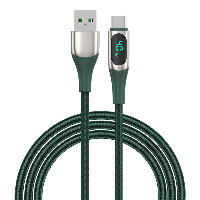 Custom Factory 5A Fast Charge Unique Design Led  Usb Charging Cable Nylon Data Cable Samples with Free Shipping