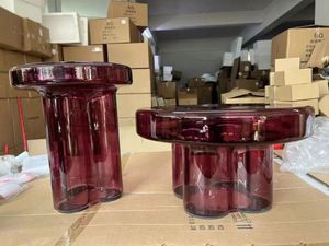 Thiết Kế Mới Hiện Đại Vòng Thủy Tinh Cơ Sở Bàn Cà Phê Cho Thủy Tinh Hàng Đầu Vòng Chuông Bàn Cà Phê - Product Image 5