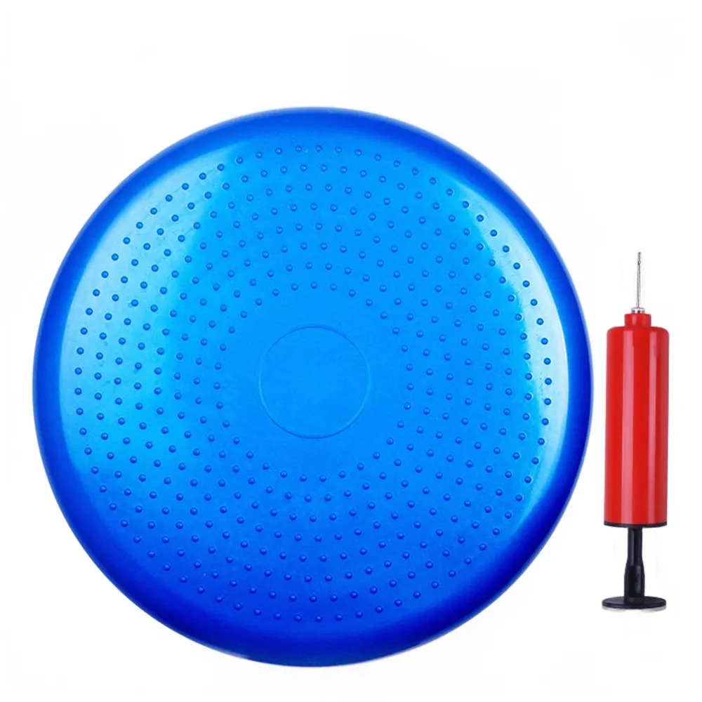 Thickened Explosion-proof Yoga Massage Air Cushion  Balance Disc for Fitness Feet Training with hand pump Stock Wholesale