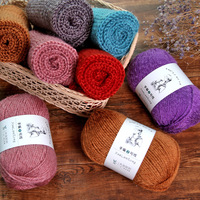 Hand-knitted Australian Wool Acrylic Yarn Soft Dyed Anti-Pilling Melange Yarn Woolen Wholesale