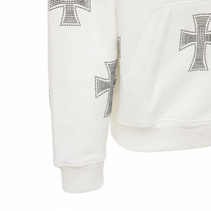 Nouveau sweat à capuche strass pour hommes personnalisé poids lourd 100% coton coupe et coudre sweat à capuche imprimé surdimensionné pull à capuche 2025 - Product Image 2