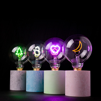 Ampoule à Filament LED avec culot de lampe, 2023, à intensité variable, bricolage, coloré, A60, G80, G95, G125