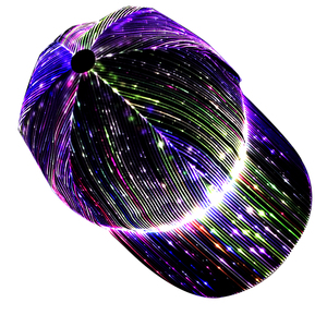Hot Halloween Selling Fiber Optic Luminous <strong>Led</strong> Light up Glow in the Dark Baseball Cap <strong>Hat</strong> for Christmas Party EL Flash <strong>Hat</strong> - Product Image 1