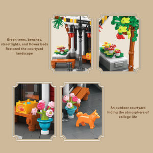 2743 Piezas, Bloques de Construcción del Instituto Culinario Europeo, Estilo Neoclásico, 5 Luces LED, Aprendizaje STEAM, Regalo para Niños, Decoración del Hogar - Product Image 5