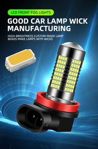 자동차 led 안개등 H7 9005 9006 H3 H7 H8 H11 140smd 슈퍼 밝은 자동차 전조등 전구 - Product Image 3