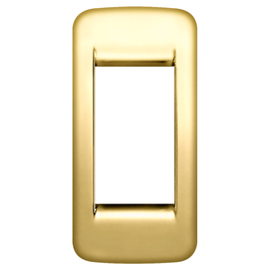 Rond 1M Glossy Wall <b>Switch</b> <b>Plate</b> 8.6x4.3cm Gold Finish - Product Image 1