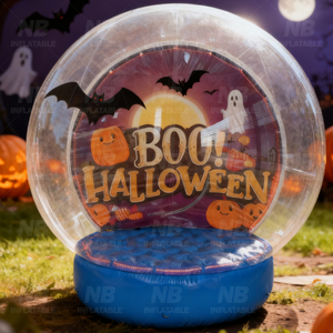 Decoraciones de Halloween, Globo de Nieve Inflable, Casa Pequeña Tipo Burbuja, Carpa Burbuja con Fotos de Fondo Personalizadas, Carpa Burbuja Inflable de PVC - Product Image 4