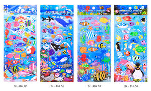 Autocollants de dessin animé 3D pour filles et garçons, autocollants doux et bouffants en mousse pour sac de fête, 2023 - Product Image 6