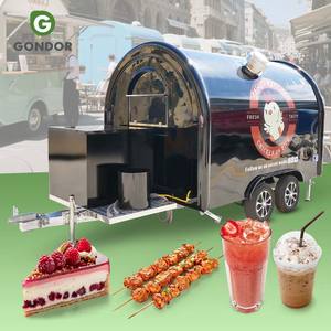 Fried Chicken Mini Pizza <b>Small</b> Taco Truck Mobile Stainless Steel Food Cart Caravan Diesel with Full <b>Kitchen</b> - Product Image 1
