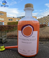 Fabricant chinois de ballons gonflables personnalisés en forme de bouteille de boisson pour la promotion de la marque