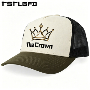 Gorra Trucker Estructurada de 5 Paneles con Logotipo Personalizado, Gorra de Malla Estampada Casual para Invierno, Playa, Hip Hop, Venta al Por Mayor, Fabricante - Product Image 1