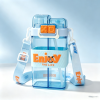 Bouteille d'eau portable anti-fuite avec sangle réglable pour les sports de plein air et les voyages