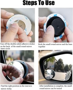 Waterproof 360.Rotatable Convex Rear View <b>Mirror</b> for Universal <b>Cars</b>, Adjustable HD Wide Angle Convex Blind Spot <b>Mirror</b> - Product Image 6