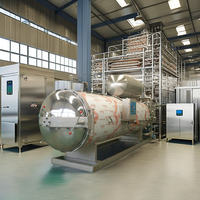 Stérilisateur automatique d'autoclave de cornue de jet d'eau pour le prix d'autoclave de machine à emballer