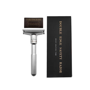 Rasoir de sécurité pour soins personnels pour hommes Rasoir de rasage réglable Manche en métal Rasoir à lame unique Râteau de rasoir à double tranchant - Product Image 4