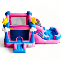 Mini château gonflable magique avec toboggan pour un plaisir actif