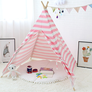 Rosa de algodón niños bebé grande enfant carpas de <span class=keywords><strong>tipi</strong></span>, tienda de los niños al aire libre tienda de campaña <span class=keywords><strong>tipi</strong></span> - Product Image 4
