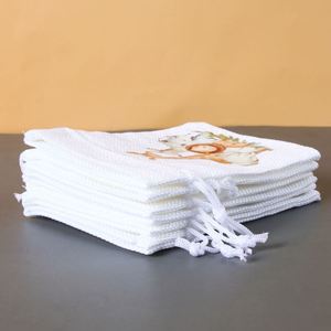 Jungle Safari blanc sacs en toile de jute sac à cordon pochette bonbons cadeau lin poches pour cadeau de fête <span class=keywords><strong>Goodies</strong></span> sac fourre-tout <span class=keywords><strong>anniversaire</strong></span> décor - Product Image 5