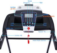 Caminadora Eléctrica Plegable para Ejercicio Cardiovascular en Casa u Oficina, con Inclinación del 15% y Aplicación Inteligente
