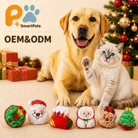 Jouets en peluche de Noël pour chats du Zhejiang, divers modèles, résistants aux griffures, pour le soulagement des dents et le développement intellectuel