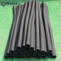 Tube isolant flexible en mousse NBR PVC élastomère Walda à installation facile, tube en mousse de caoutchouc coloré pour protection