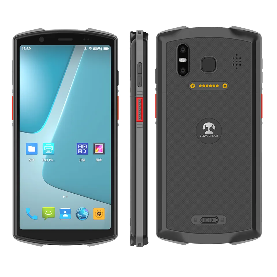 Nouveau Design Android 12 Double 5g Robuste Pda 2d QR De Poche Pda android Collecteurs De Données logotique industrielle Pda