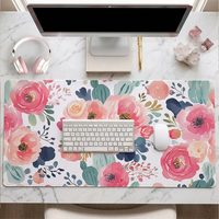 Grand tapis de souris écologique à motif floral, vierges pour sublimation promotionnelle